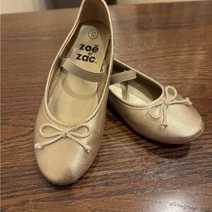Zoë & Zac Gold Kids Dress Shoes